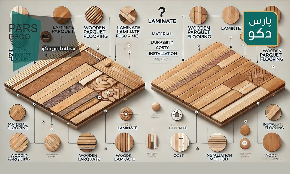 تفاوت پارکت لمینت و پارکت چوبی: کدام گزینه برای شما مناسب‌تر است؟
